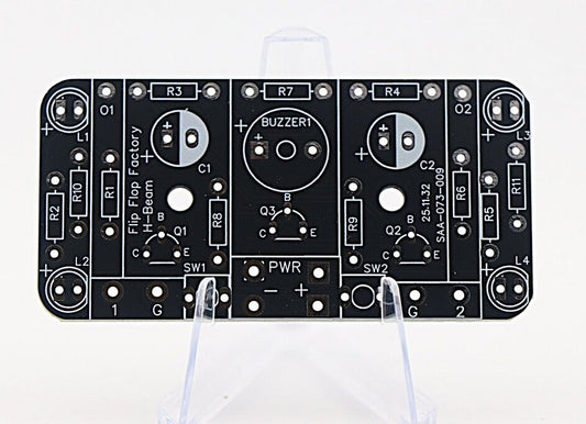 H Beam - Flip Flop - Bistable multivibrator - Buttons, LEDs